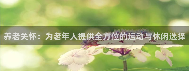 德国三亿体育官方正版app集团：养老关怀：为老年人提