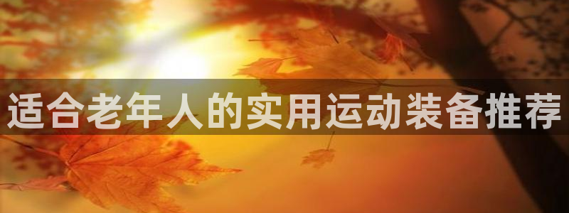 三亿体育官网下载平台：适合老年人的实用运动装备推荐